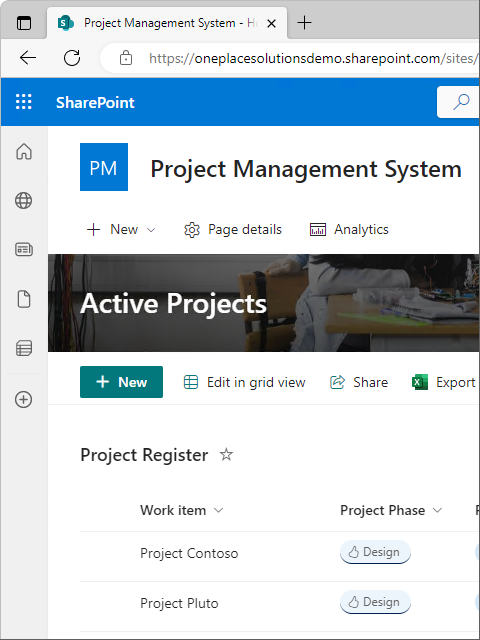 SharePoint Project Management Solution