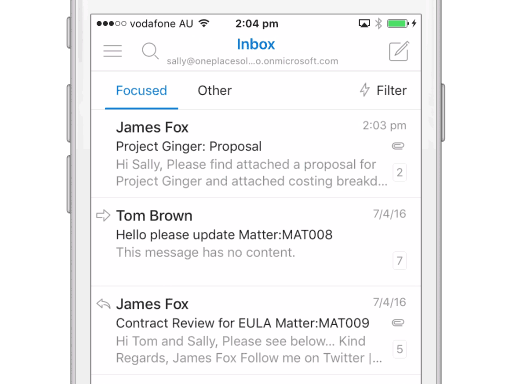 Save emails from Outlook for iOS to SharePoint / Office 365